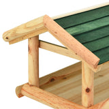 NNEVL Bird Feeder with Stand 37x28x100 cm Solid Fir Wood