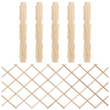 NNEVL Trellis Fences 5 pcs Solid Firwood 180x80 cm