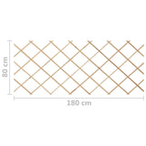 NNEVL Trellis Fences 5 pcs Solid Firwood 180x80 cm