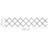 NNEVL Trellis Fences 5 pcs Grey Solid Firwood 180x30 cm
