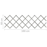 NNEVL Trellis Fences 5 pcs Grey Solid Firwood 180x60 cm