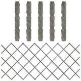 NNEVL Trellis Fences 5 pcs Grey Solid Firwood 180x80 cm