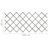 NNEVL Trellis Fences 5 pcs Grey Solid Firwood 180x80 cm