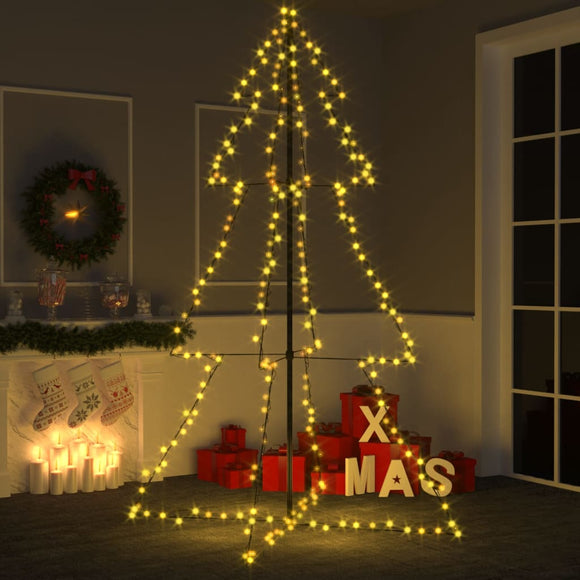 NNEVL Christmas Cone Tree 240 LEDs Indoor and Outdoor 118x180 cm