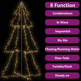 NNEVL Christmas Cone Tree 300 LEDs Indoor and Outdoor 120x220 cm