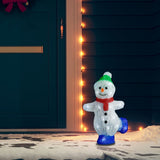 NNEVL LED Christmas Acrylic Snowman Figure Indoor and Outdoor 30cm