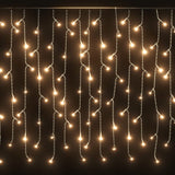 NNEVL LED Curtain Icicle Lights 10m 400 LED Warm White 8 Function