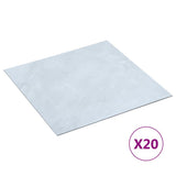 NNEVL Self-adhesive Flooring Planks 20 pcs PVC 1.86 m² White Marble