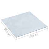 NNEVL Self-adhesive Flooring Planks 20 pcs PVC 1.86 m² White Marble