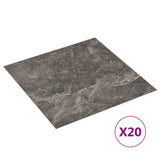 NNEVL Self-adhesive Flooring Planks 20 pcs PVC 1.86 m² Black Marble