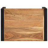 NNEVL Nesting Tables 3 pcs Solid Acacia Wood with Sheesham Finish