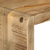 NNEVL 3 Piece Wall Cube Shelf Set Solid Mango Wood