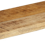 NNEVL 3 Piece Wall Cube Shelf Set Solid Mango Wood