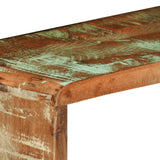 NNEVL 3 Piece Wall Cube Shelf Set Solid Reclaimed Wood