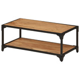 NNEVL Coffee Table 90x45x35 cm Solid Acacia Wood