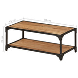 NNEVL Coffee Table 90x45x35 cm Solid Acacia Wood