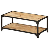 NNEVL Coffee Table 90x45x35 cm Solid Rough Mango Wood