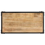 NNEVL Coffee Table 90x45x35 cm Solid Rough Mango Wood
