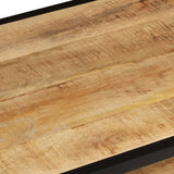 NNEVL Coffee Table 90x45x35 cm Solid Rough Mango Wood