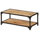 NNEVL Coffee Table 90x45x35 cm Solid Rough Mango Wood