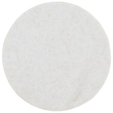 NNEVL Coffee Table White and Black Ø50 cm Real Solid Marble