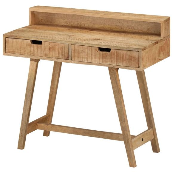 NNEVL Desk 100x45x90 cm Solid Rough Mango Wood