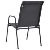 NNEVL 7 Piece Outdoor Dining Set Steel Anthracite