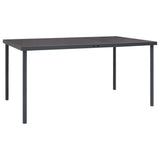 NNEVL 7 Piece Outdoor Dining Set Steel Anthracite