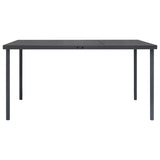 NNEVL 7 Piece Outdoor Dining Set Steel Anthracite