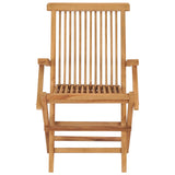 NNEVL Garden Chairs 8 pcs Solid Teak Wood