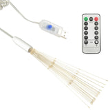 NNEVL Outdoor Christmas Firework Light Warm White 20cm 140 LEDs