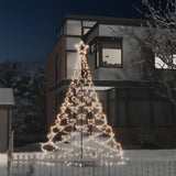 NNEVL Christmas Tree with Metal Post 500 LEDs Warm White 3 m