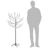 NNEVL Christmas Tree 120 LEDs Warm White Light Cherry Blossom 150 cm