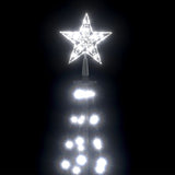 NNEVL Christmas Cone Tree Cold White 100 LEDs Decoration 70x180 cm