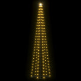 NNEVL Christmas Cone Tree 136 Warm White LEDs Decoration 70x240 cm