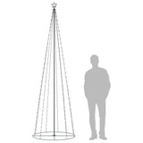 NNEVL Christmas Cone Tree 330 Warm White LEDs Decoration 100x300 cm