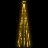 NNEVL Christmas Cone Tree 400 Warm White LEDs Decoration 100x360 cm