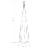 NNEVL Christmas Cone Tree 400 Warm White LEDs Decoration 100x360 cm