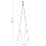 NNEVL Christmas Cone Tree 752 Warm White LEDs Decoration 160x500 cm