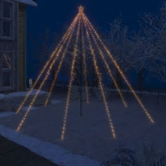 NNEVL LED Christmas Waterfall Tree Lights Indoor Outdoor 800 LEDs 5 m