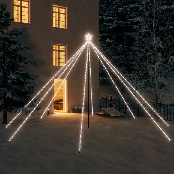 NNEVL Christmas Tree Lights Indoor Outdoor 800 LEDs Cold White 5 m