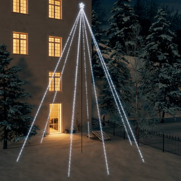 NNEVL Christmas Tree Lights Indoor Outdoor 1300 LEDs Cold White 8 m