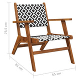 NNEVL Garden Dining Set Solid Acacia Wood