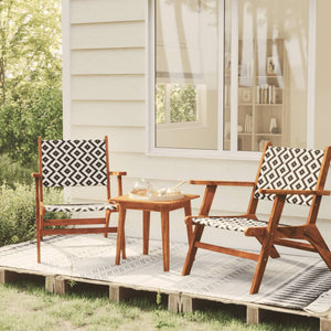 NNEVL Garden Dining Set Solid Acacia Wood