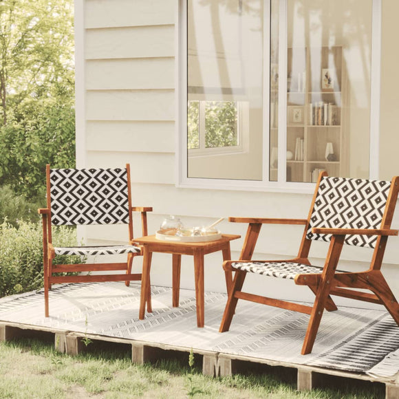 NNEVL Garden Dining Set Solid Acacia Wood