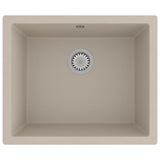 NNEVL Kitchen Sink with Overflow Hole Beige Granite