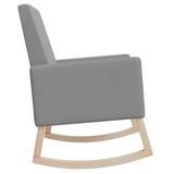 NNEVL Rocking Chair Light Grey Fabric