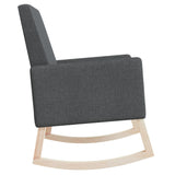 NNEVL Rocking Chair Dark Grey Fabric