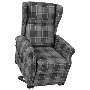 NNEVL Stand-up Reclining Chair Grey Fabric