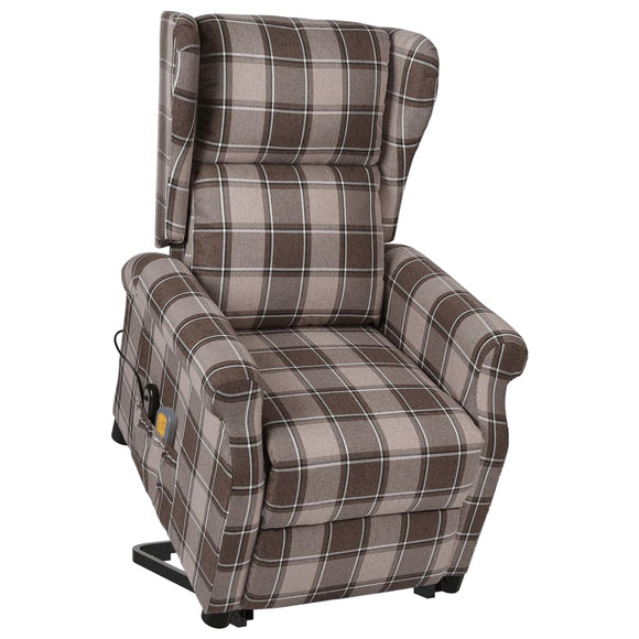 NNEVL Massage Stand-up Reclining Chair Beige Fabric